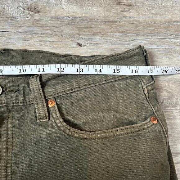 Levi’s 514 Olive Green Jeans W32 L30 Straight Fit Soft Grunge Y2K - Picture 8 of 10